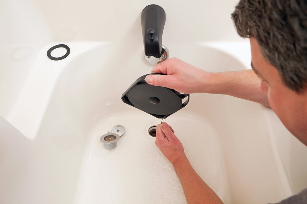 How to Unclog a Bathtub Drain Without Chemicals  Bathtub drain, Drain  repair, Unclog bathtub drain