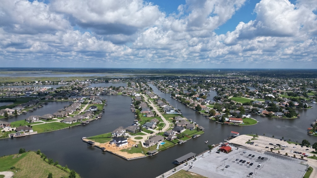 Ariel view of Slidell, Louisiana. Plumbing service.