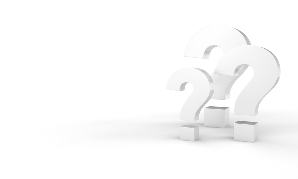 Three white question marks | Plumbing Services